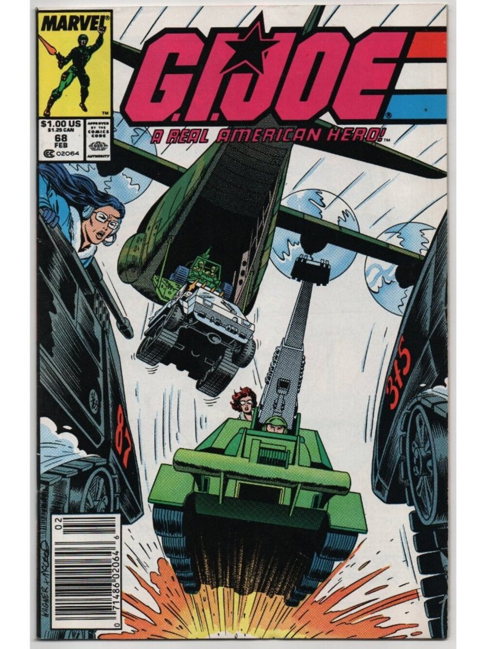 G.I. Joe A Real American Hero 68 Marvel Comics 1988 VF- 7.5 1st Battleforce 2000